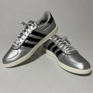 adidas Breaknet Sleek Women's Sport Shoes - Silver, Size 8.5